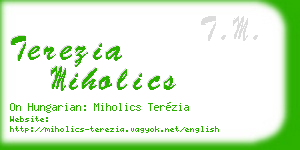 terezia miholics business card